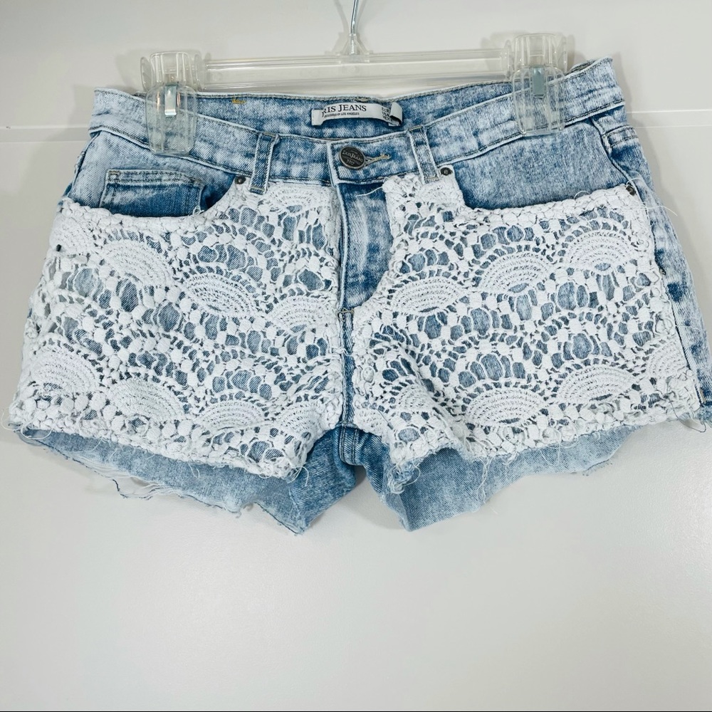 Iris Jean shorts with crochet front